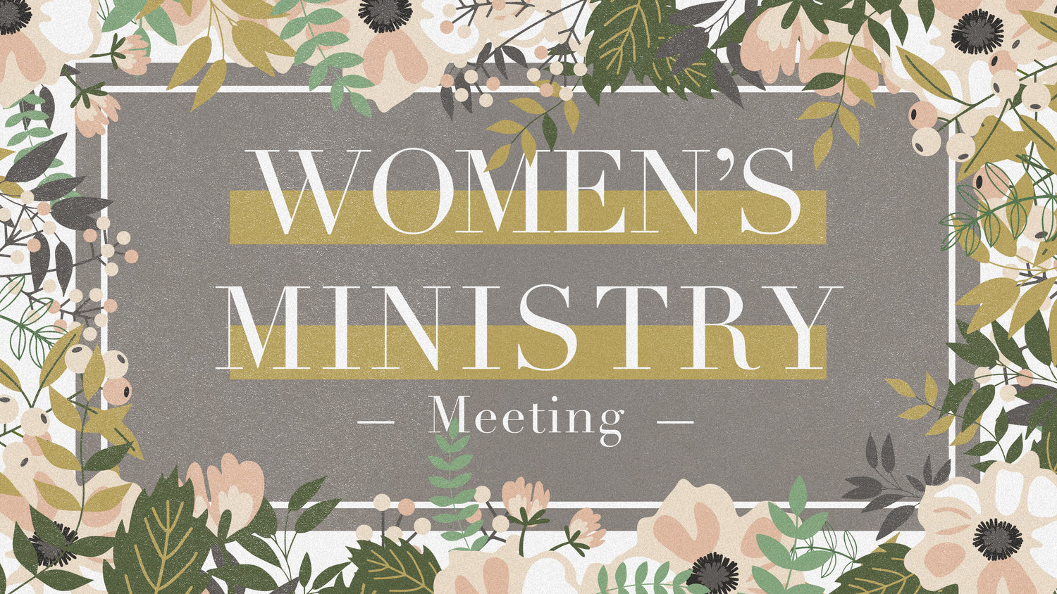 Women's Ministry Organization Meeting, Sunset Church of Christ, Springfield MO