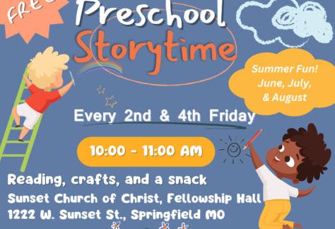 Preschool Story time, Sunset Church of Christ, Springfield MO