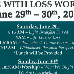 Living With Loss Workshop, Sunset Church of Christ, Springfield MO