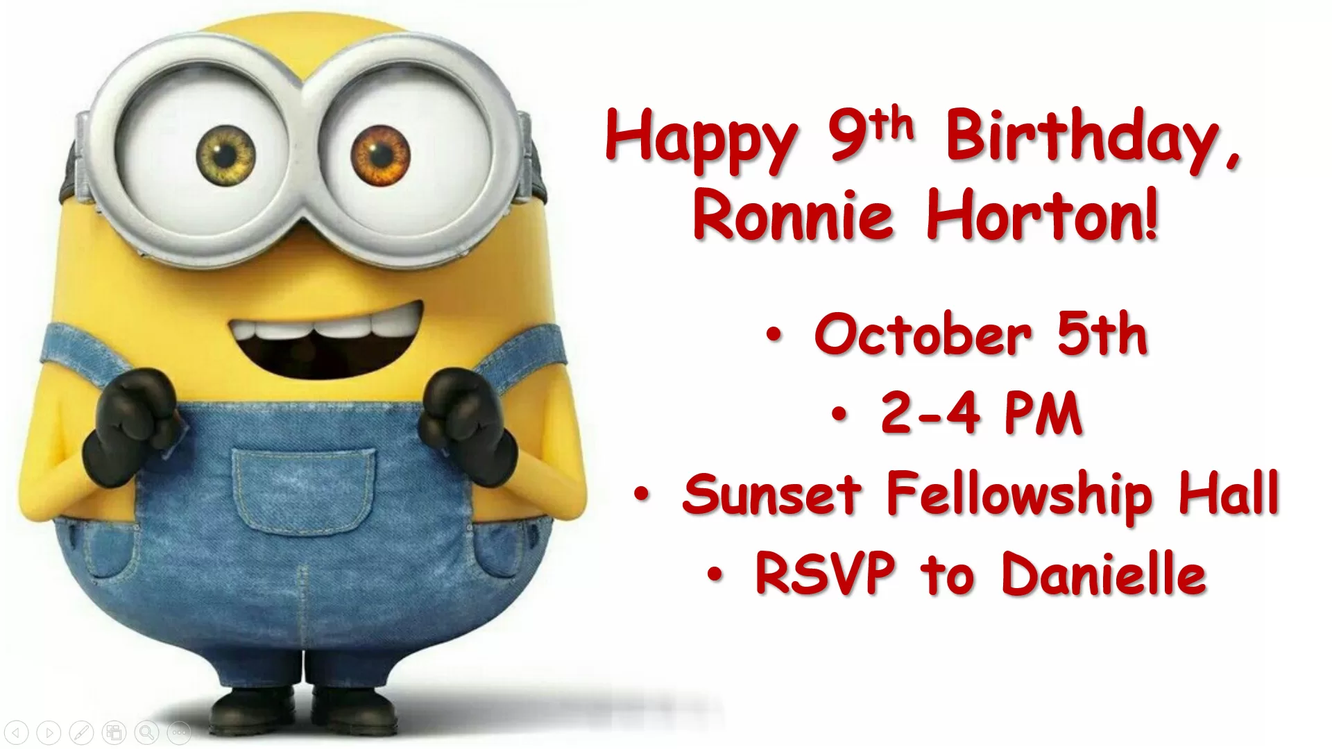 Ronnie Horton's Birthday, Sunset Church of Christ, Springfield MO